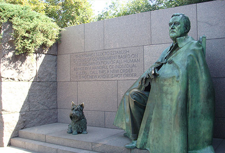 FDR memorial in Washington, DC